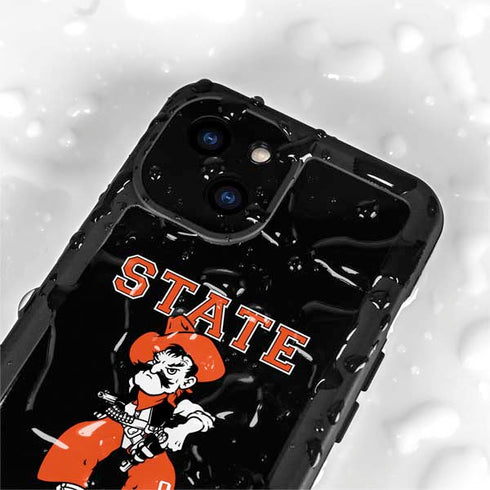Oklahoma State University OSU Cowboys Orange iPhone 15 Plus Waterproof Case